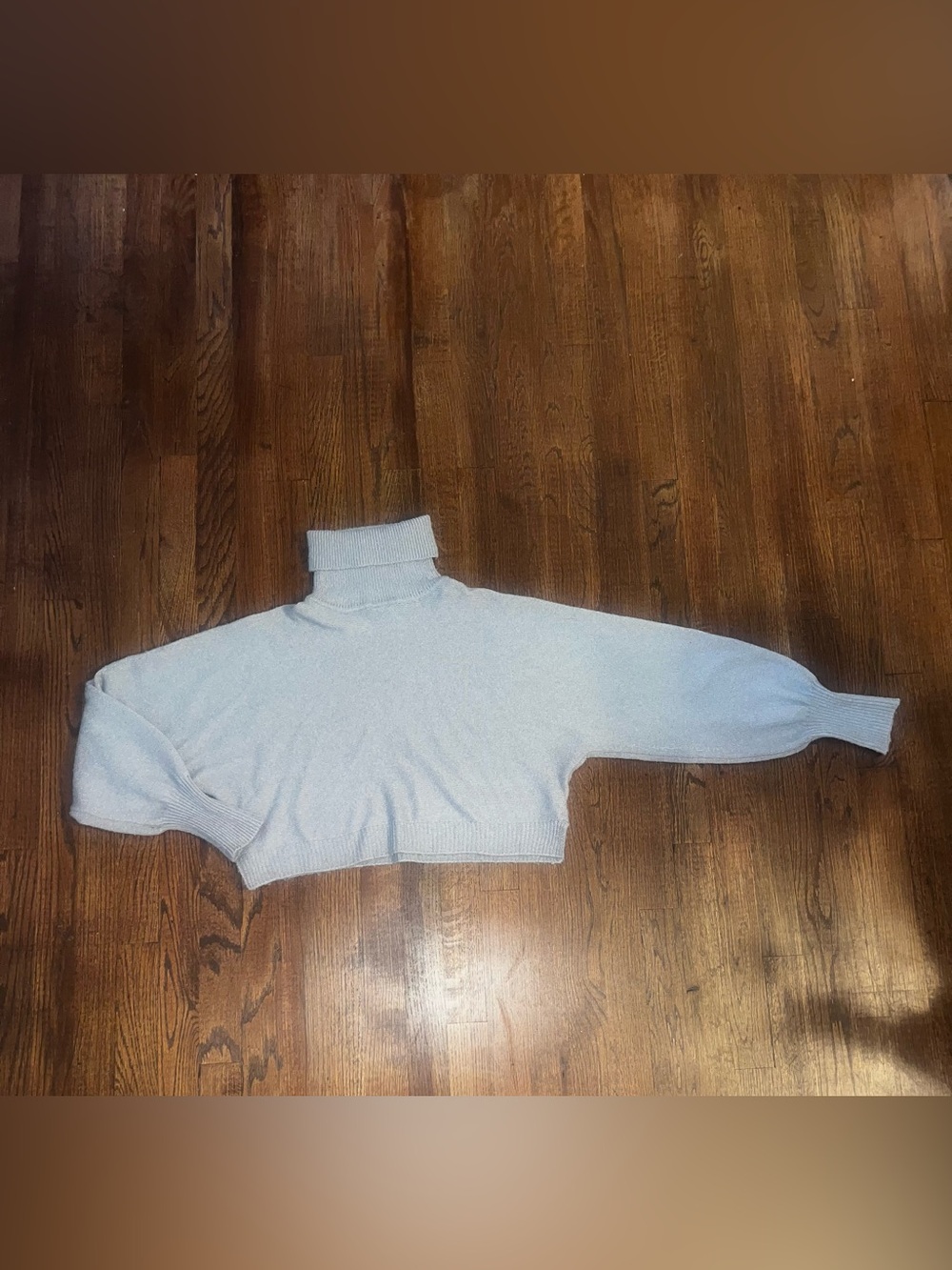 Turtleneck Crop Sweater - Women's Sweater